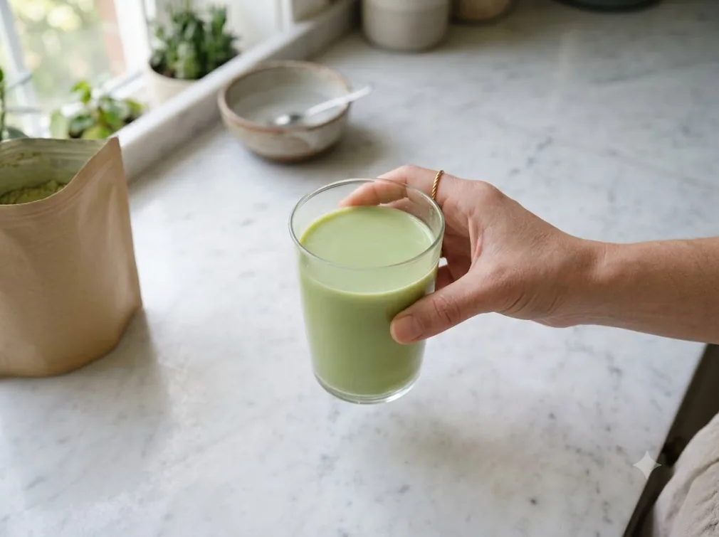 Drinking the prepared glass